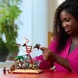 Person interacting with STEM set.