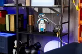 H.E.R.B.I.E. on shelf.