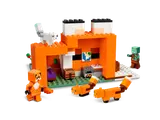 Fox Lodge interior with characters.