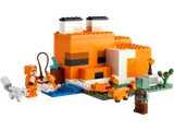 LEGO Minecraft Fox Lodge with characters and river.
