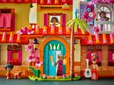 Close-up of Madrigal House entrance with minifigures.
