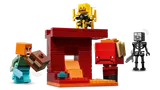 Alex throws cake at Wither Skeleton.