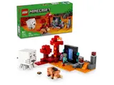 LEGO Minecraft Nether Portal Ambush set and box.