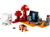 LEGO Minecraft Nether Portal Ambush set with creatures and portal.