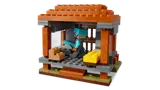 Hut interior with prisoner.