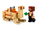 Pirate minifigure feeding camel.