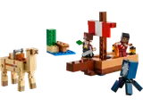 LEGO Minecraft Pirate Ship Voyage set components.