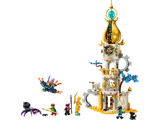 LEGO DREAMZzz The Sandman's Tower set 71477 fully built with minifigures.