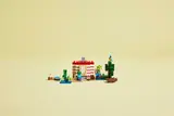 Complete LEGO Minecraft set from afar.