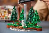 UFO over forest scene