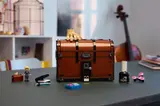 LEGO Wednesday Thing's Apartment on desk.