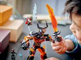 Child playing with Surtur and Thor