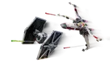 X-Wing and TIE Fighter firing.