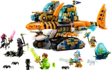 LEGO Dreamzzz Tiger Shark Tank with minifigures.