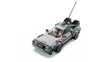 Top view of LEGO DeLorean cockpit.