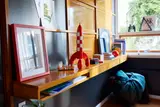 Tintin Rocket on display.