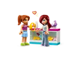 Minifigures exchanging a golden fanny pack.