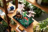 Tranquil Garden among real plants.