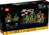 LEGO Tranquil Garden box back with dimensions.