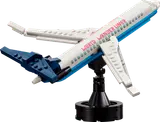 Detailed LEGO airplane model.