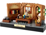 Galileo minifigure in detailed study.