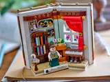Lego Jane Austen book displayed on books.
