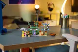 LEGO Minecraft 21598 set on a desk.