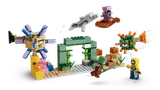 LEGO Minecraft underwater scene with dynamic action.