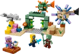 LEGO Minecraft underwater set with Guardians and minifigures.