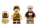 Minifigures: Dug, Russell, Carl.