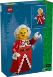 LEGO Mrs. Claus box back, dimensions.