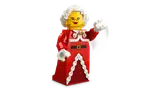 Mrs. Claus waving cheerfully.