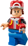 Large LEGO Red minifigure with Poké Ball.