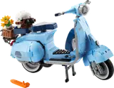 LEGO Vespa 125 with helmet and flowers.
