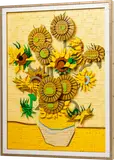 Full view of LEGO Van Gogh Sunflowers.