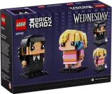 Back of BrickHeadz box, showing figures' rear view.