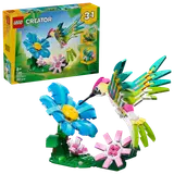 Hummingbird model with LEGO Creator 31384 box.