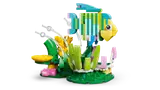 Close-up of the LEGO tropical fish build.
