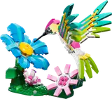 LEGO Creator Hummingbird and Flower build.