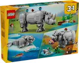 Back of LEGO Creator 3-in-1 box showing all three builds.