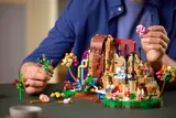 Man with LEGO candy.