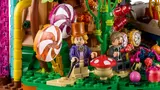 Wonka, Grandpa Joe, candy close-up.
