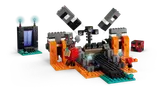 LEGO Minecraft Wither battle action scene.