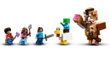 Minifigure lineup from LEGO Minecraft 21272.