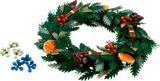 LEGO Icons Holiday Wreath with interchangeable berry options.