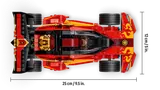 Top-down view of X-1 Ninja Charger with dimensions.