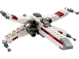 LEGO X-Wing with S-foils open.