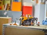 LEGO City bulldozer complete scene.