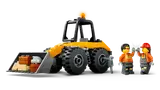 Minifigures celebrating with the loader.