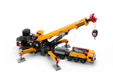 Crane swiveling with outriggers.